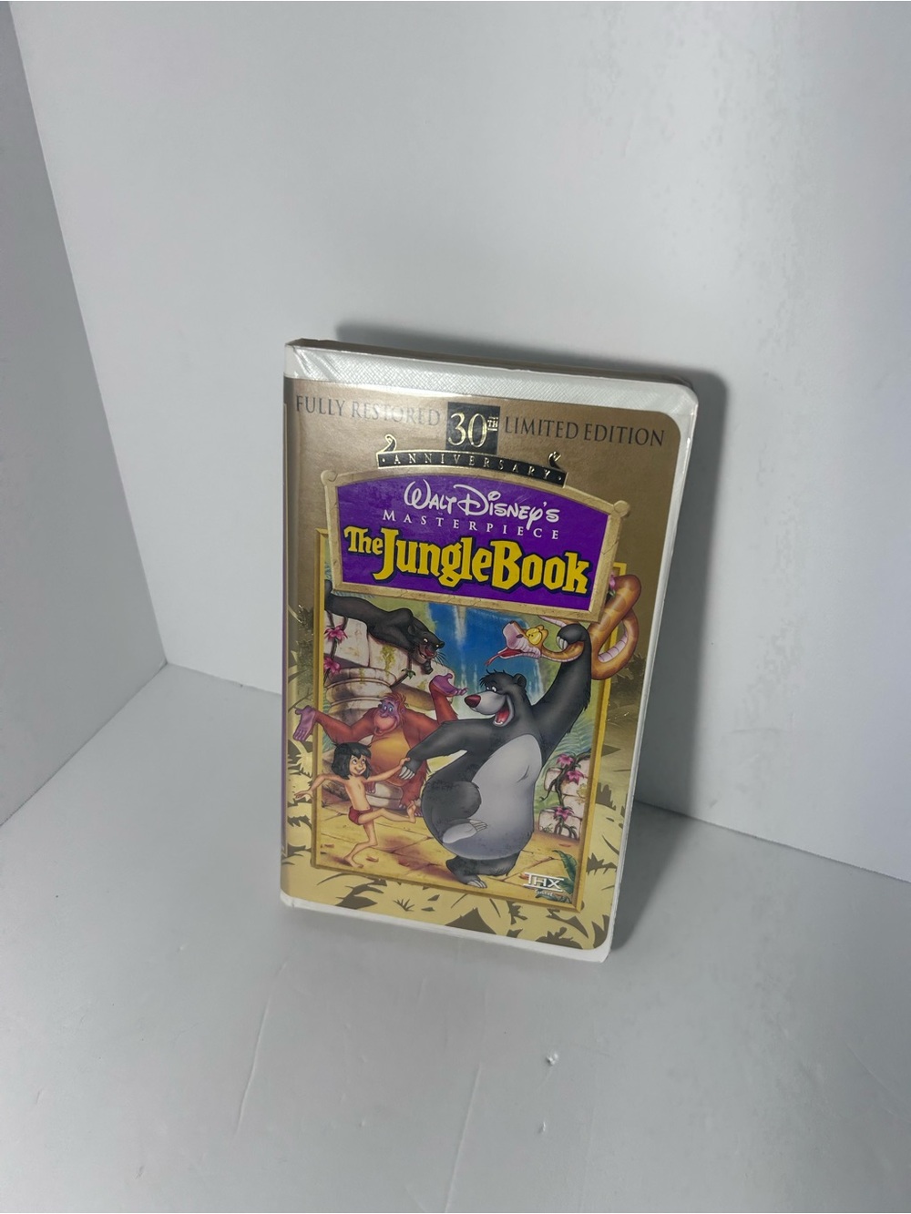 Disney The Jungle Book VHS with Gold and Purple Artwork